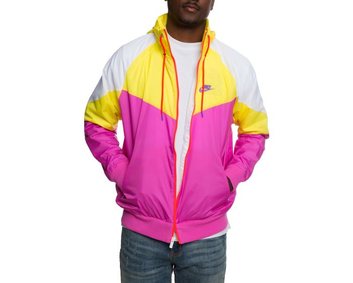 Pink windbreaker outlet yellow