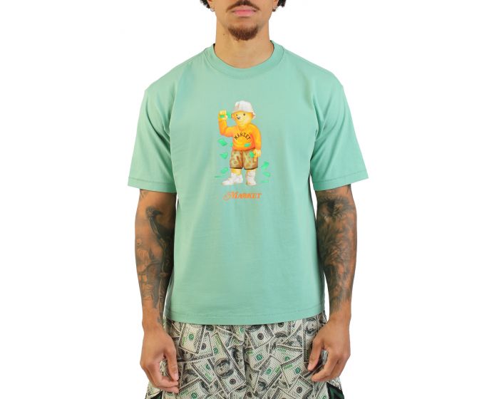 MARKET Making It Rain Bear T-shirt MKT26Q2-SS0664GRN - Shiekh
