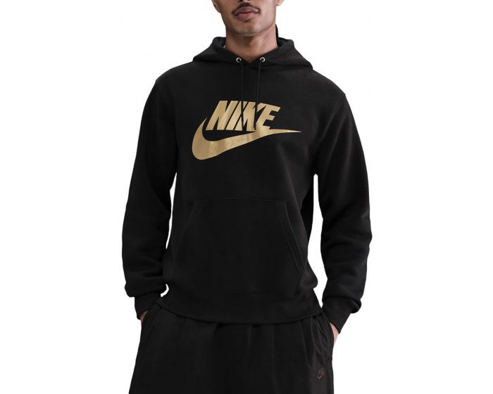 mens black and gold nike hoodie