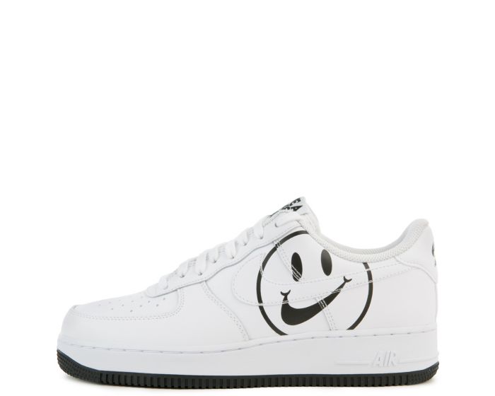 air force 1 black smiley face