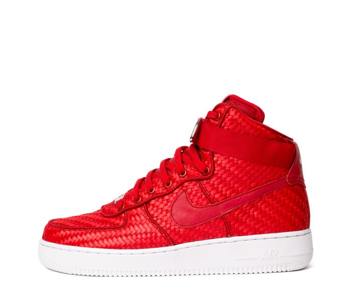 Red air force ones high top top