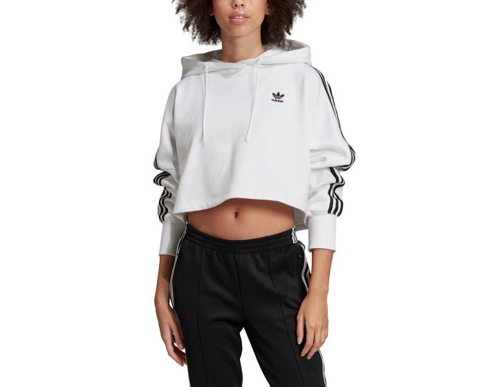 White adidas shop cropped hoodie