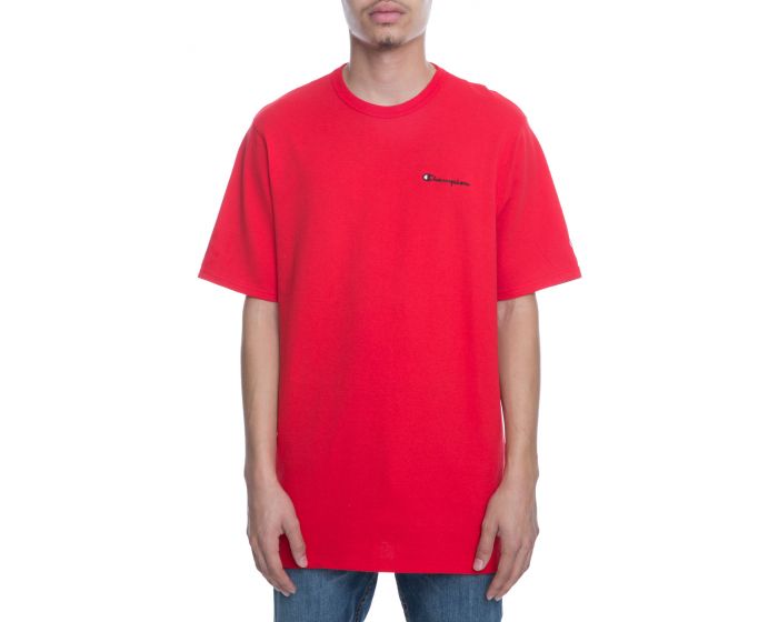 CHAMPION The Heritage Script Embroidery Tee in Team Red GT19 Y06819 2WC Shiekh