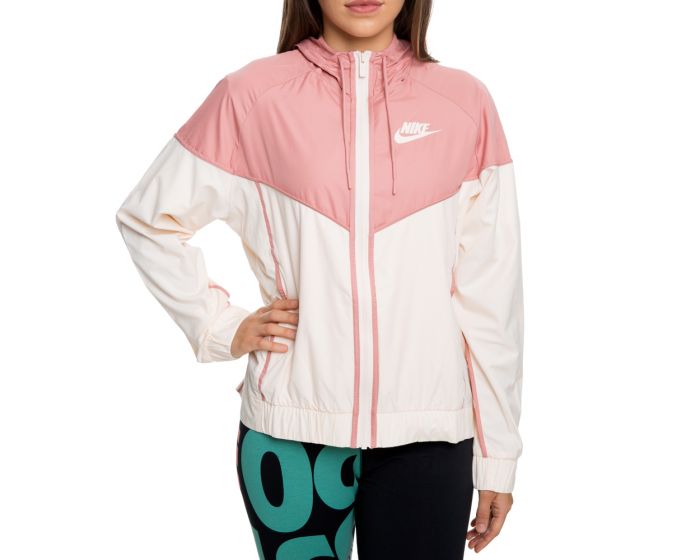 Nike windrunner jacket store women's pink