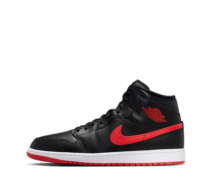 Nike Air Jordan 1 mid ブラック/レッド/ホワイト 48f1494ca0e1c6a11f71b506d68301