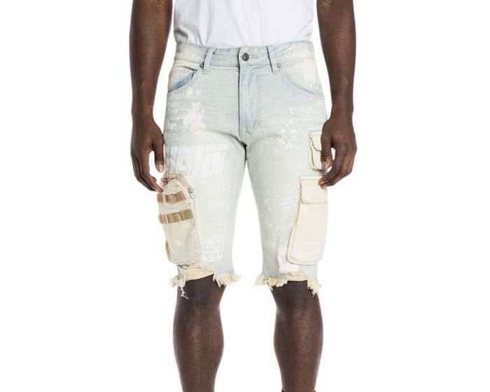 Alain Shorts- Smoke Blue