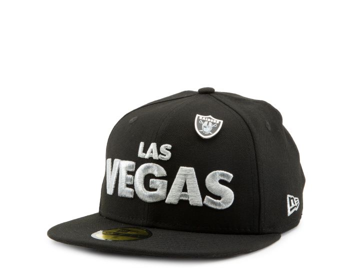 NEW ERA CAPS Las Vegas Raiders Leatherpin B6 Hat 60068526 