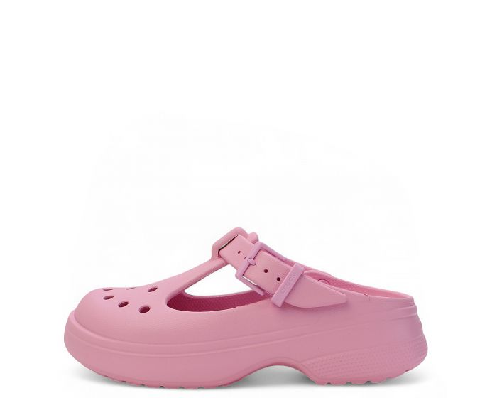 【CROCS】 Classic Mary Jane Clog Cream Women Cream Crocs™ Classic Mary Jane Cream Clogs in White | Lyst
