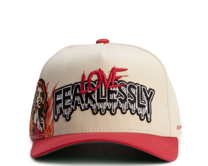 FIELD GRADE Love Fearlessly Twill Trucker Hat 1005399 - Shiekh