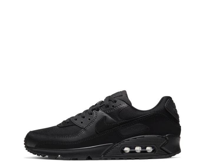 nike air max 90 black suede white stitching