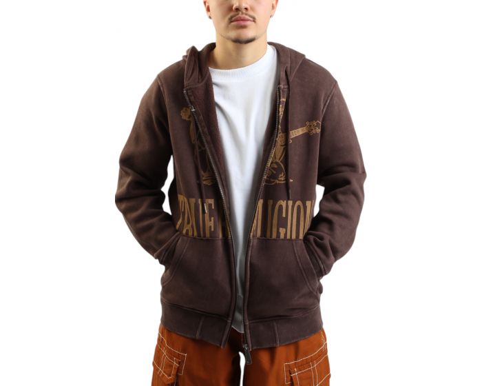 TRUE RELIGION Vintage Buddha Zip Hoodie 108791-2375 - Shiekh