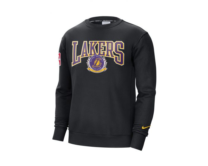 NIKE Los Angeles Lakers Courtside NBA Fleece Crew Sweatshirt DJ2801 010 ...