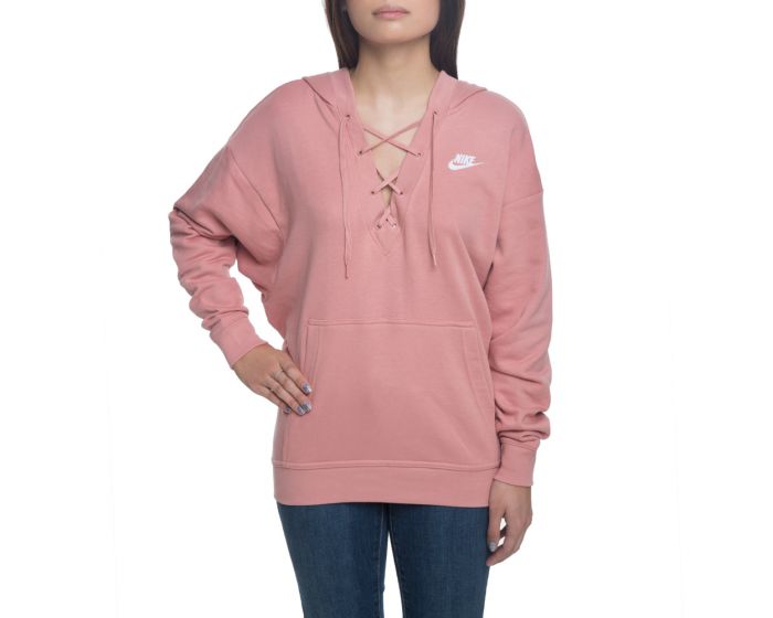 nike nsw hoodie rust pink