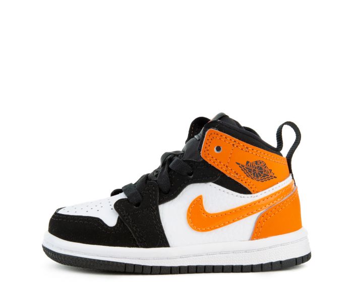 JORDAN (TD) Air 1 Mid Black/Starfish-Starfish-White 640735