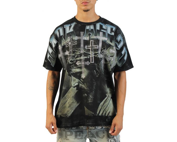 RARE PEACE Dark Ages 2.0 T-Shirt RT6054-BLK - Shiekh