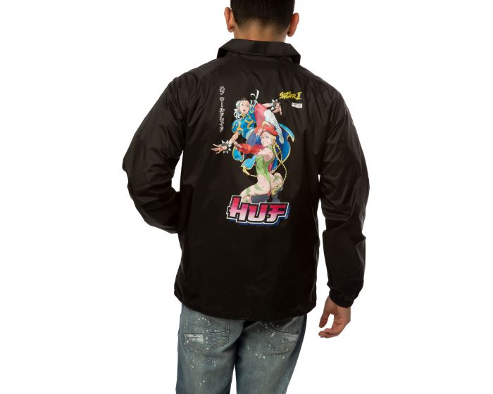 HUF Chun Li Coach Jacket JK00321-BLK - Shiekh
