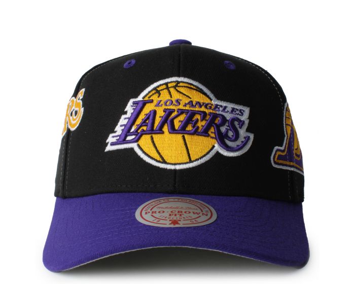 Mitchell and Ness Overbite Pro Snapback Los Angeles Lakers  HHSS7310-LALYYPPPBLCK - Shiekh