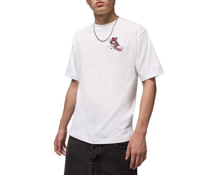 JORDAN AJ1 T-Shirt HQ8972 100 - Shiekh