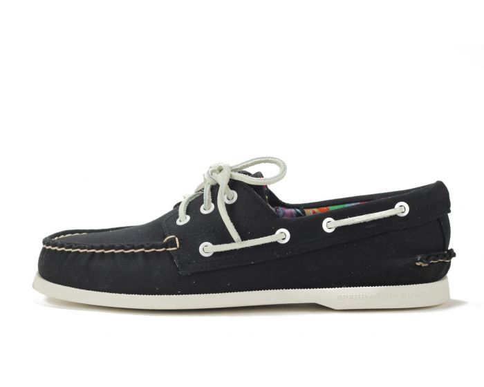 SPERRY TOP-SIDER Sperry Topsider: A/O 3 Eye Canvas Black  display picture 1
