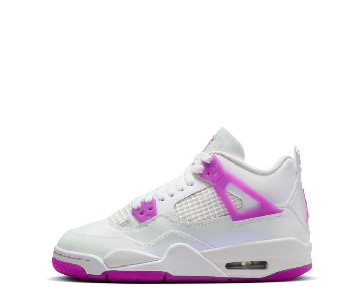 Girls Jordan Big Ups size 5.5 Y Purple and White on sale Authentic