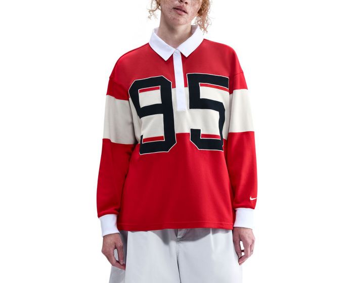 NIKE Sportswear Long-Sleeve Graphic Polo Top HV4033 657 - Shiekh