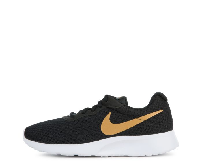 Nike tanjun top black metallic gold