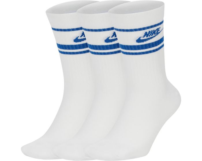 white nike socks with blue swoosh
