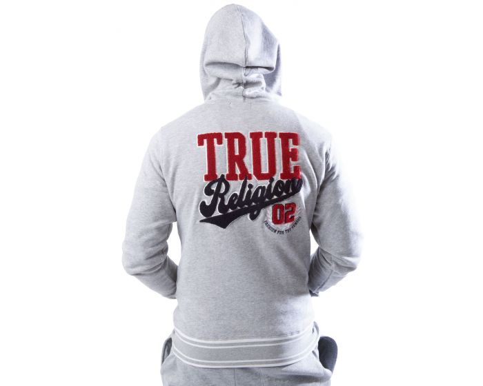 【希少】TRUE RELIGION CLASSIC HOODIE M グレー Vintage true religion hoodie - Gem