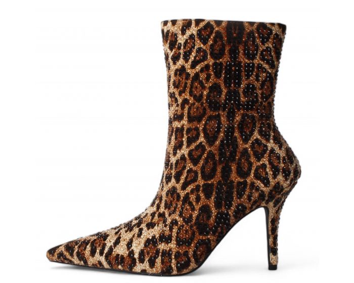 AZALEA WANG Chaundra- Stiletto Bootie CHAUNDRA-MLT LEO - Shiekh
