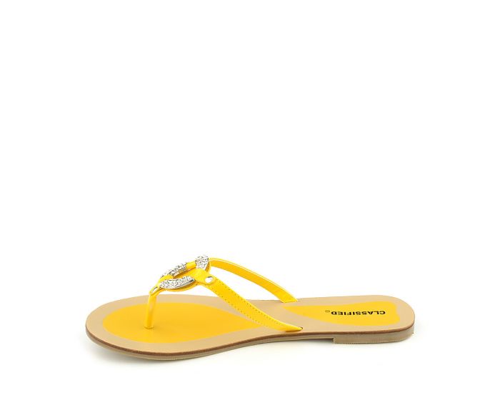 Women's Flavor-S Thong Flip Flop Sandal Yellow