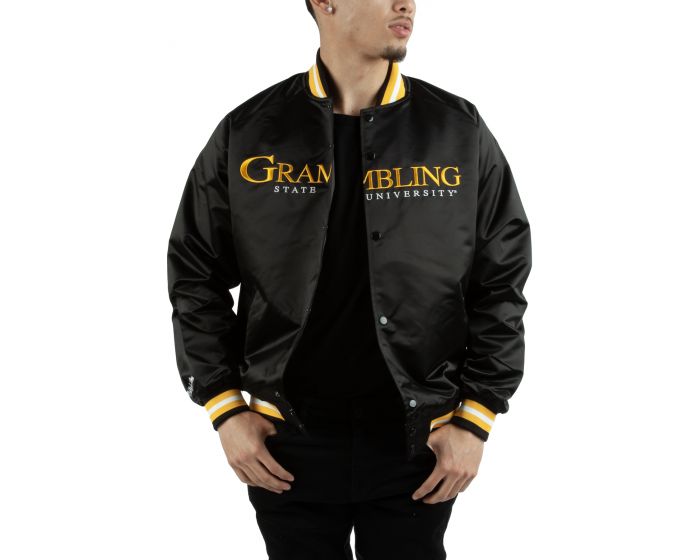 MITCHELL AND NESS Grambling State Satin Jacket STJKSC19071-GSUBLCK