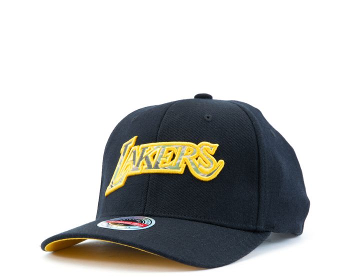MITCHELL AND NESS Los Angeles Lakers Tiger Line Snapback 6HSSMM19453 ...
