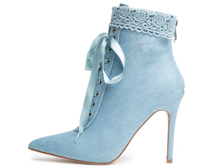 CAPE ROBBIN Mini-3 Bootie MINI-3/DENIM - Shiekh