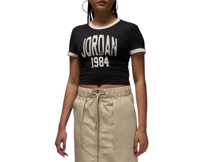 JORDAN Cropped Graphic T-Shirt HJ0196 010 - Shiekh