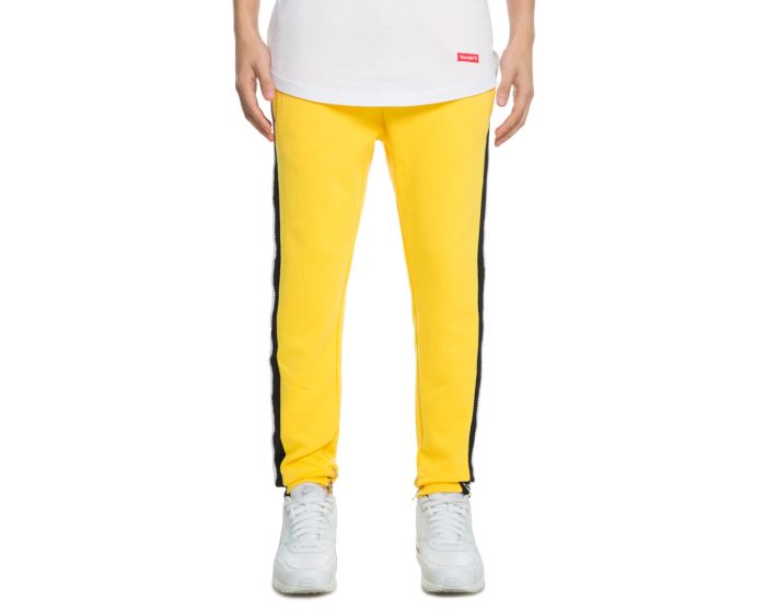 frozen yellow track pants