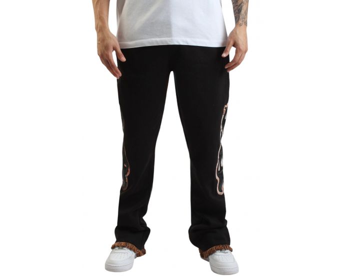 REBEL MINDS Flame Thrower Fleece Sweatpant 642-451BLK - Shiekh