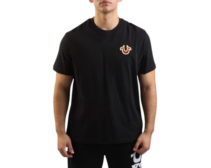 タカ様 TRUE RELIGION CHAIN EMBROIDERY MFG T-Shirt 108892BLK - Shiekh
