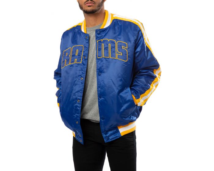 Bomber Satin Starter Los Angeles Rams Jacket - HJacket