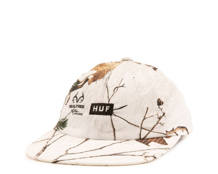 HUF Real Tree 6 Panel Hat HT00481-WHT - Shiekh