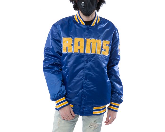 Varsity Los Angeles Rams Satin Jacket - Jackets Expert