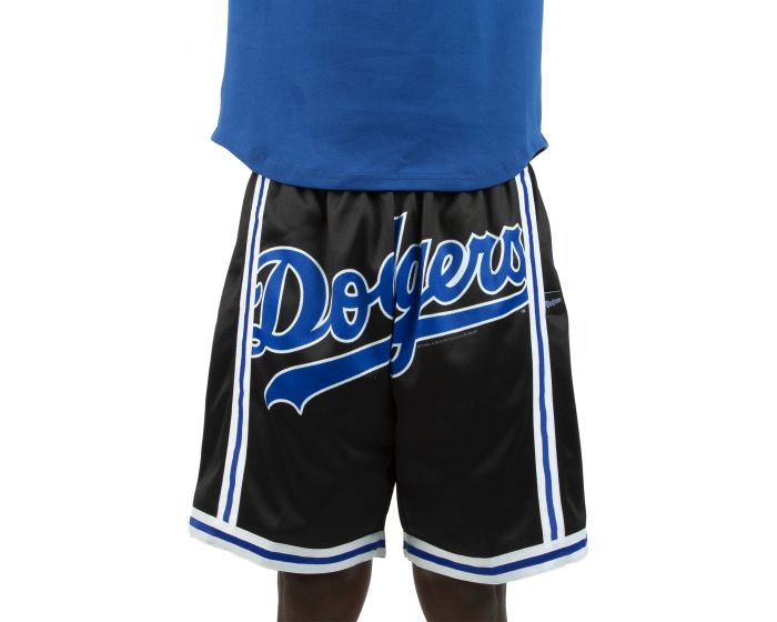 Mitchell & Ness Los Angeles Dodgers Playoff Win Shorts in Blue for Men