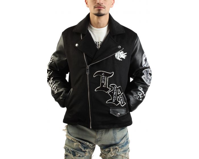 TRUE RELIGION Property of None Biker JAacket 108614BLK - Shiekh TRUE RELIGION Property of None Biker JAacket 108614BLK - Shiekh