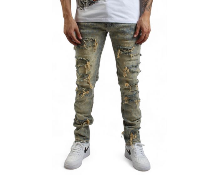 ☆韓国の人気☆【1993 STUDIO】☆STITCH PINTUCK DENIM PANT.S☆ ☆韓国の人気☆【1993 STUDIO】☆STITCH PINTUCK DENIM PANT.S