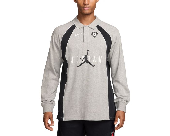 JORDAN Flight Long-Sleeve Polo Jersey IF1915 050 - Shiekh