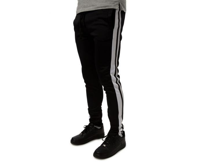 double stripe track pants