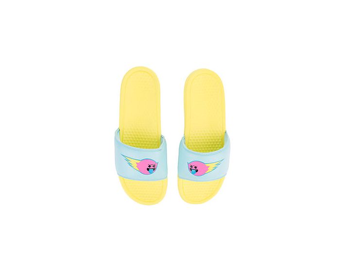 Brand new pink dolphin ghost slides Pink Dolphin and FILA Unveil Colorful Footwear and Apparel  main image 4
