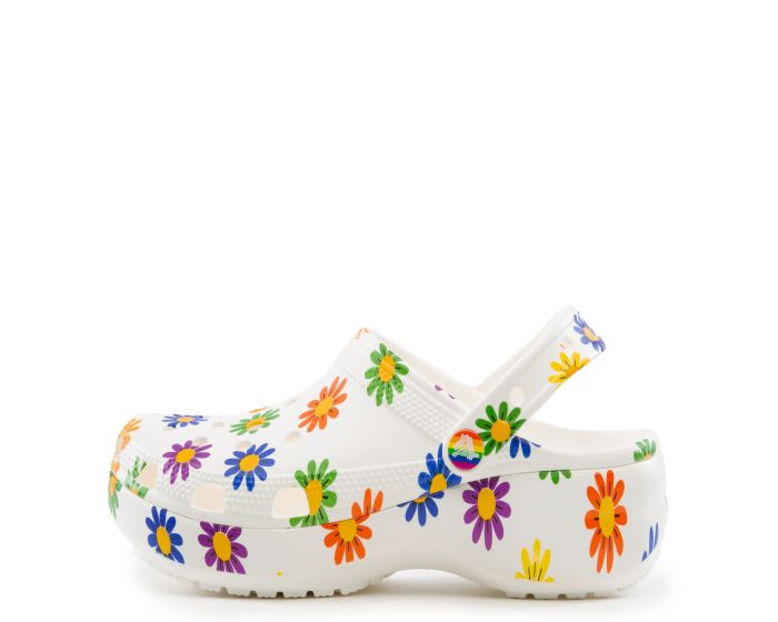 CROCS Classic Platform Seasonal Printed Clog 207348-94S - Shiekh