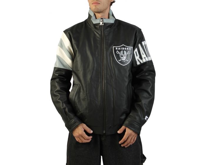 STARTER NFL Las Vegas Raiders Mockneck Jacket LS300255-RAD - Shiekh