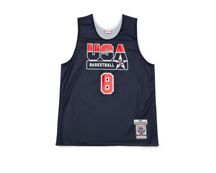 Men's Mitchell & Ness Scottie Pippen White USA Basketball Authentic 1992  Jersey