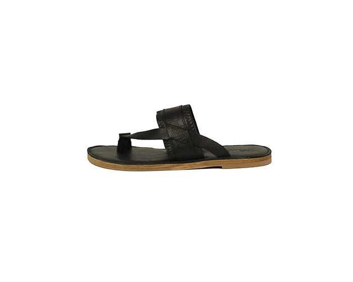 toms black leather sandals